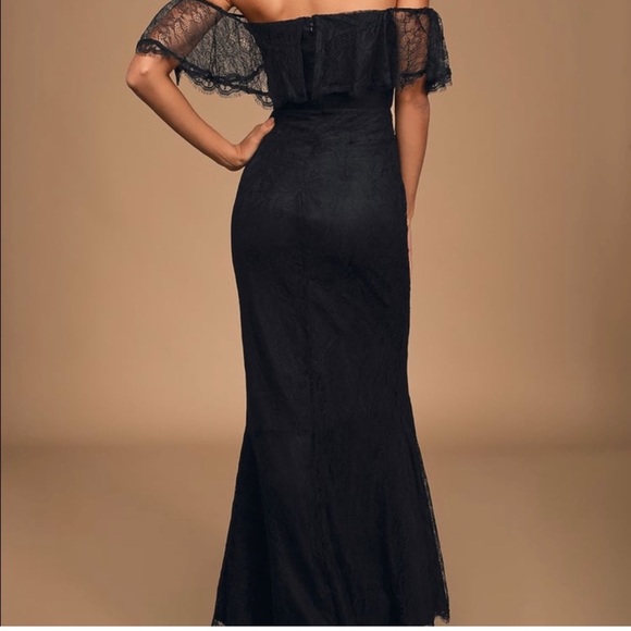 👑 Black Lulu’s Lace Dress +FREE GIFT! - Picture 4 of 8